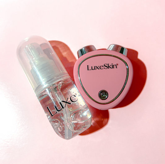 LuxeSkin® - Masajeador de Microcorriente Facial y gel conductor gratis