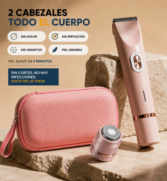 GlowShave - Depiladora 2 en 1 Contra Agua